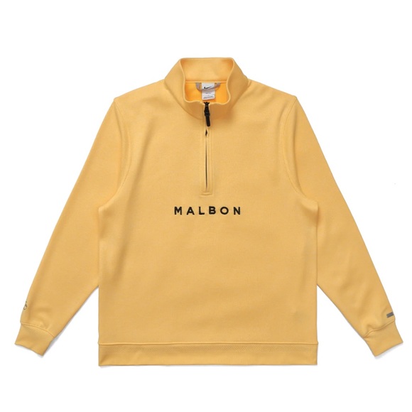 Malbon Other - NEW Malbon X Nike DRI-FIT Half Zip Player Top in Topaz Gold/Coconut Milk Small